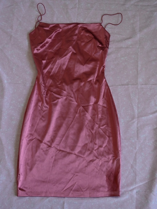 Windsor Satin Mini Dress – Sleek & Stunning ✨ Size S - Picture 1 of 4